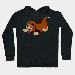 Excited Hound Dog Hoodie